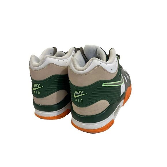NIKE TRAINER 3 BG BASKETBALL SHOES SIZE 7Y #FZ3555 323 Green Orange Mid High Top - Picture 7 of 13